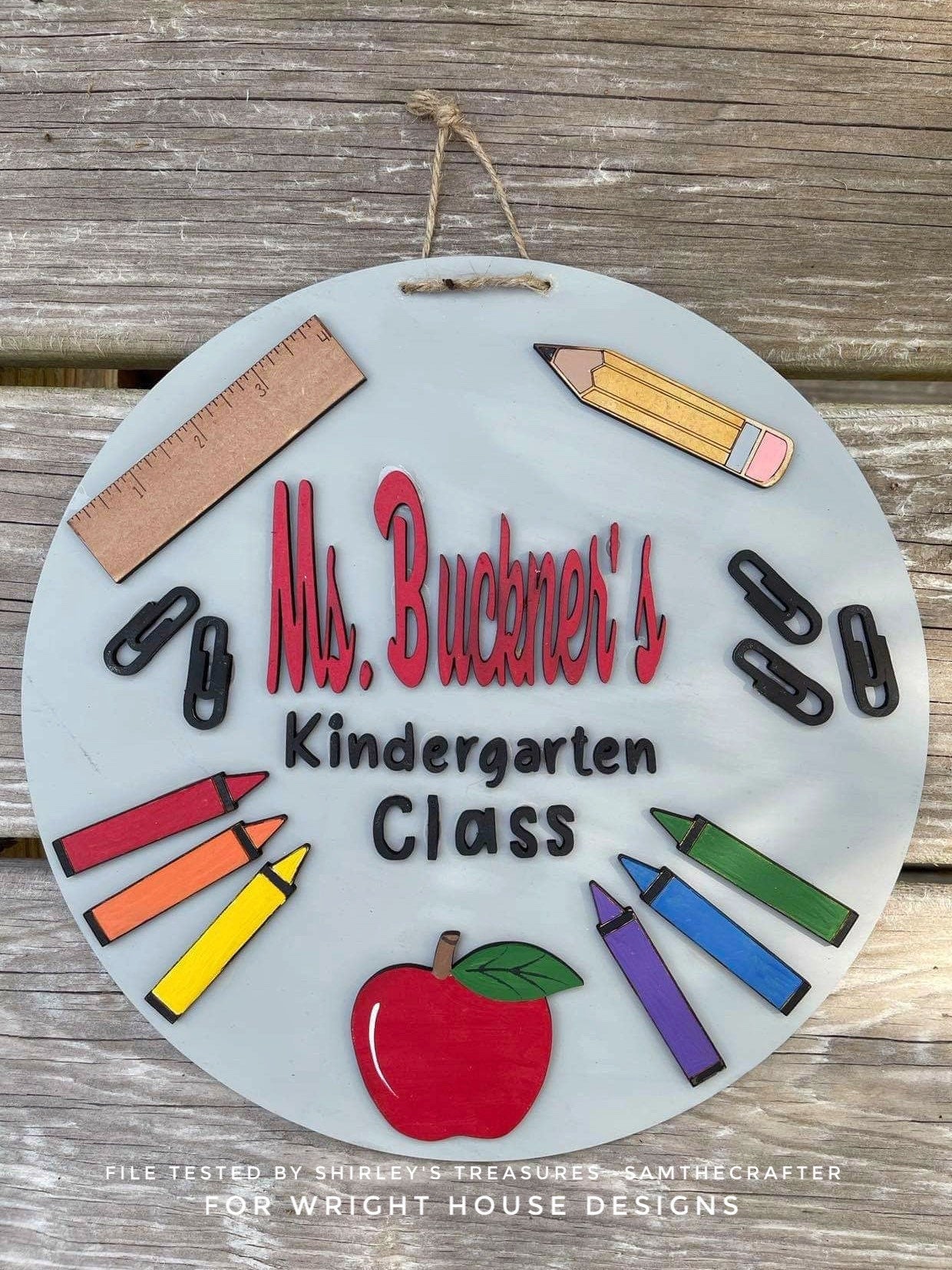 DIGITAL FILE - Teacher Appreciation School Round Sign Bundle - Teach Love Inspire - Files for Sign Making - SVG Cut File For Glowforge