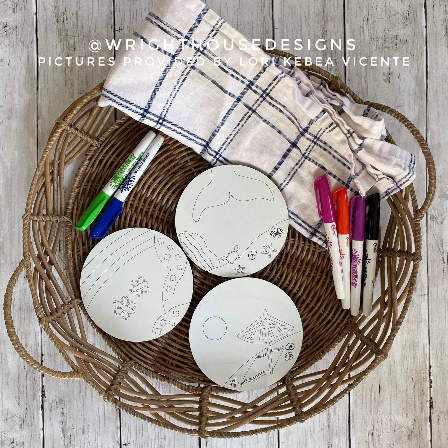 Girl's Color Diy Craft Bundle - Scoring Pattern Round For Diy Painting - Files for Sign Making - SVG Cut File For Glowforge - Digital File