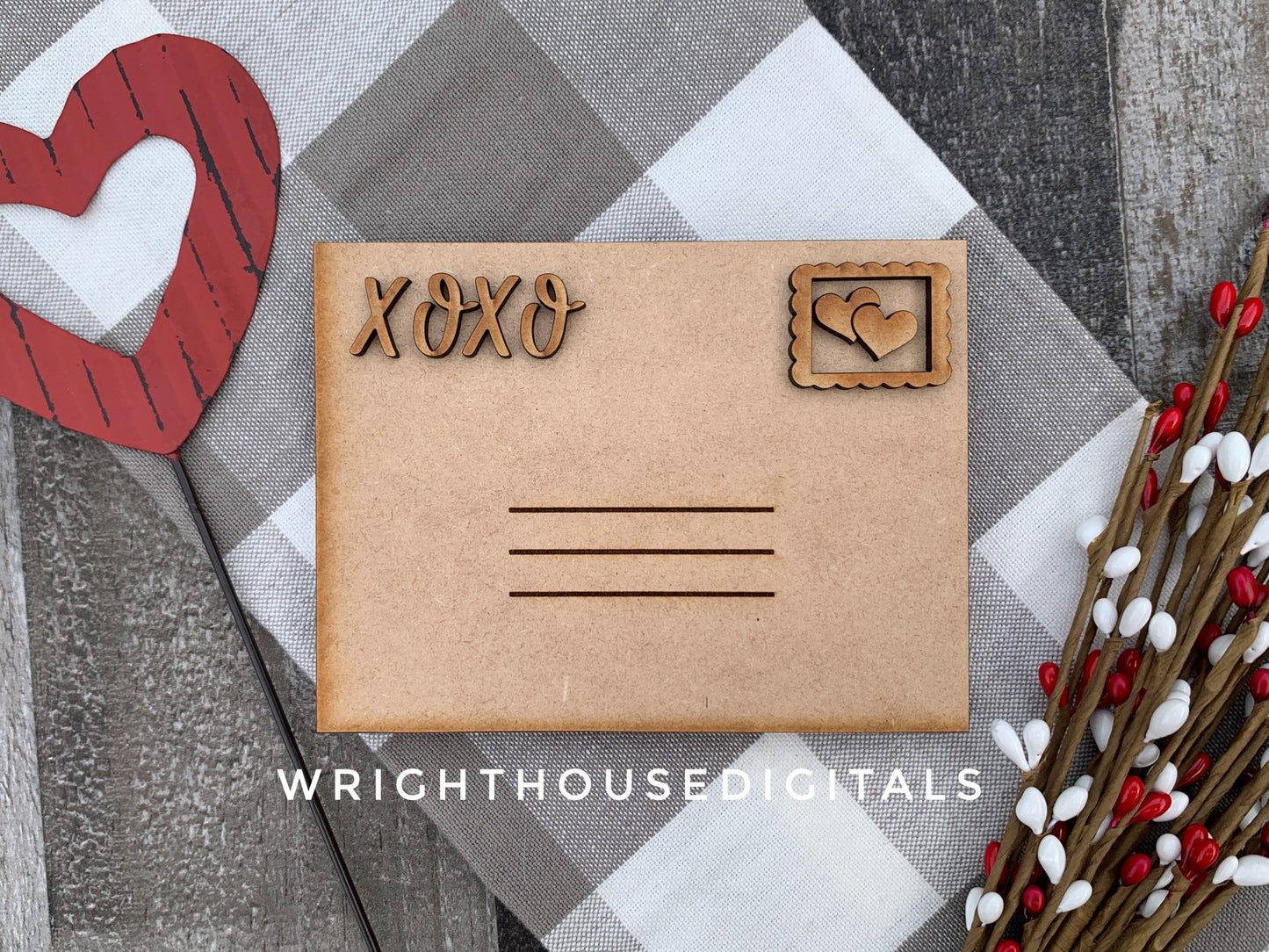 Valentine’s Diy Mailbox - Gift Card Holder Set - Tier Tray Craft - Files for Laser Making - SVG Cut File For Glowforge - Digital File