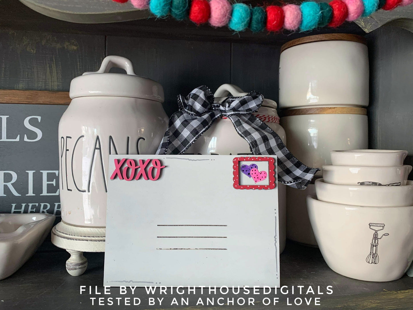 Valentine’s Diy Mailbox - Gift Card Holder Set - Tier Tray Craft - Files for Laser Making - SVG Cut File For Glowforge - Digital File