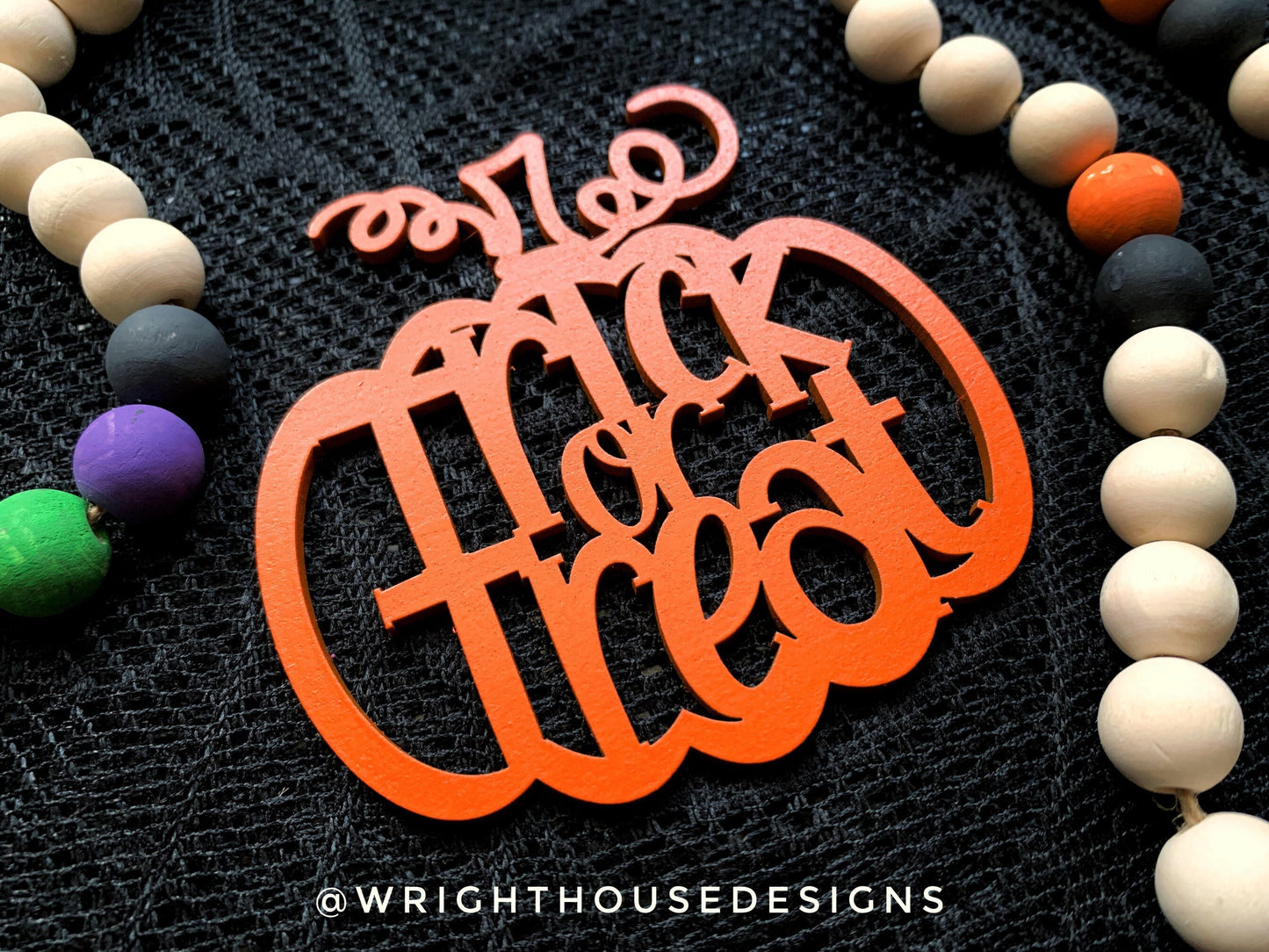 Pumpkin Welded Word Ornament Bundle For Halloween Trees - Trick or Treat Pumpkins - Quick Cut File For Glowforge Lasers - Digital SVG File