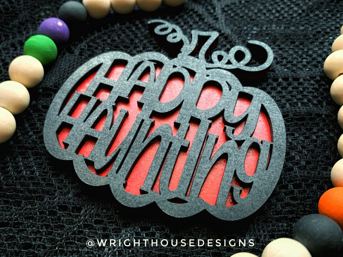 Pumpkin Welded Word Ornament Bundle For Halloween Trees - Trick or Treat Pumpkins - Quick Cut File For Glowforge Lasers - Digital SVG File