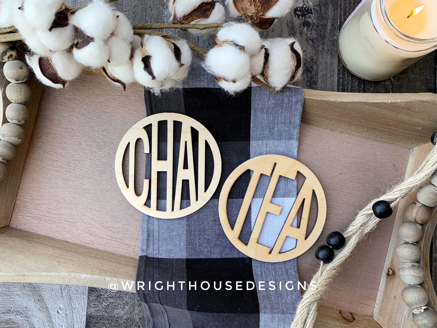Coffee and Tea Enthusiast Coaster Set - Chai, Mocha, Latte - Quick Cut Files for Laser Making - SVG Cut File For Glowforge - Digital File