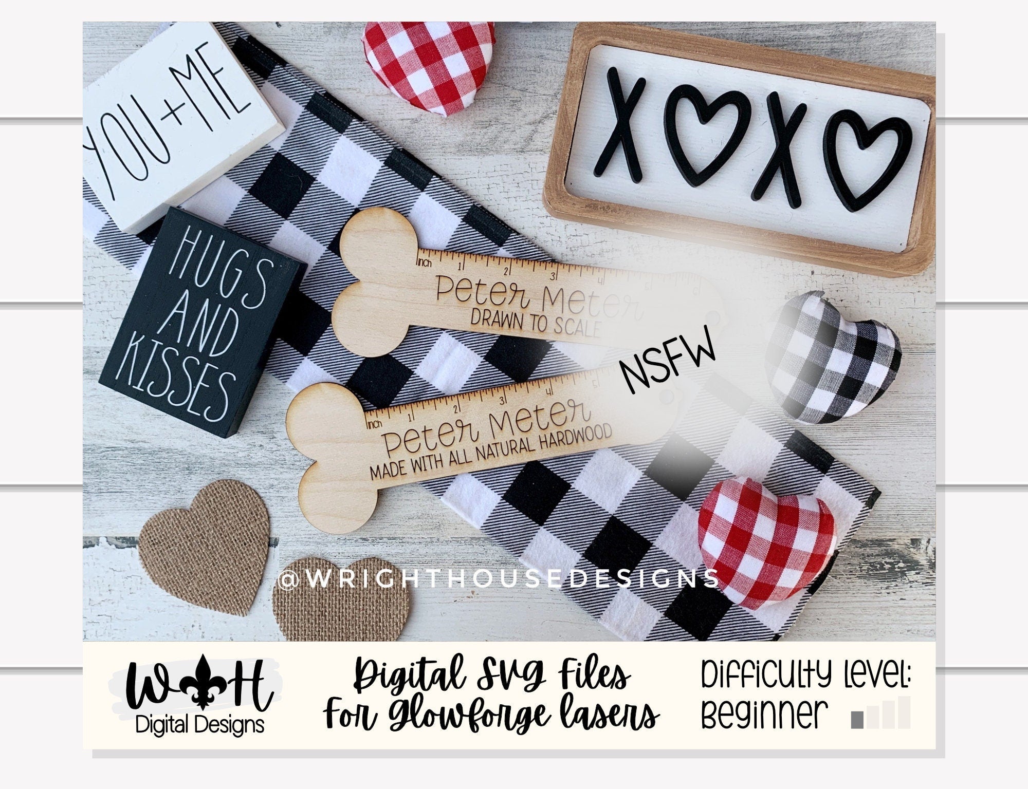 Nsfw Peter Meter Average Sized Pun Rulers Funny Gag Gift For Adults