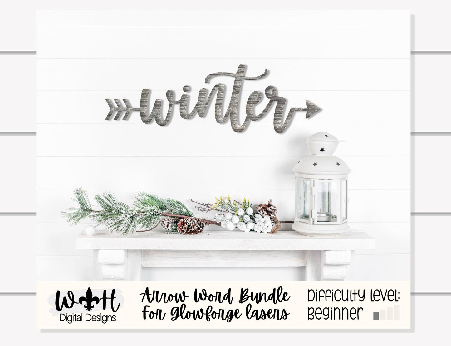 Four Seasons - Spring Summer Autumn Winter Arrows - Place Settings - Files for Sign Making - SVG Cut File For Glowforge - Digital File