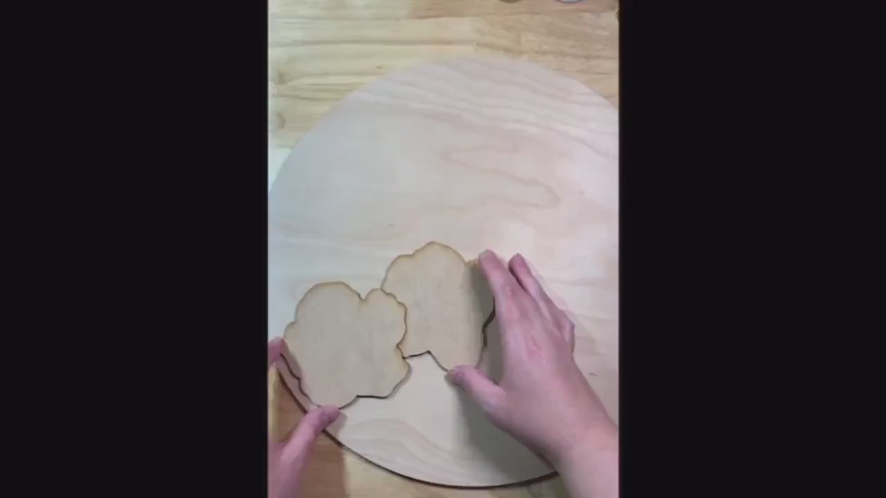 Monstera Hibiscus Plumeria Door Round - Summer Floral Sign Making and DIY Kits - Single Line Cut File For Glowforge Laser - Digital SVG File