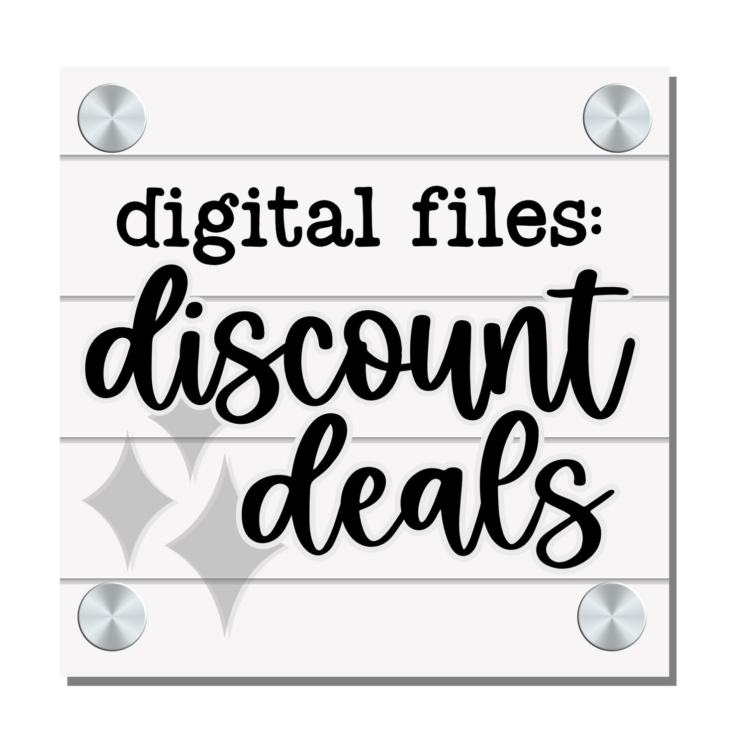 Clickable icon for a digital collection: digital files, discount deals