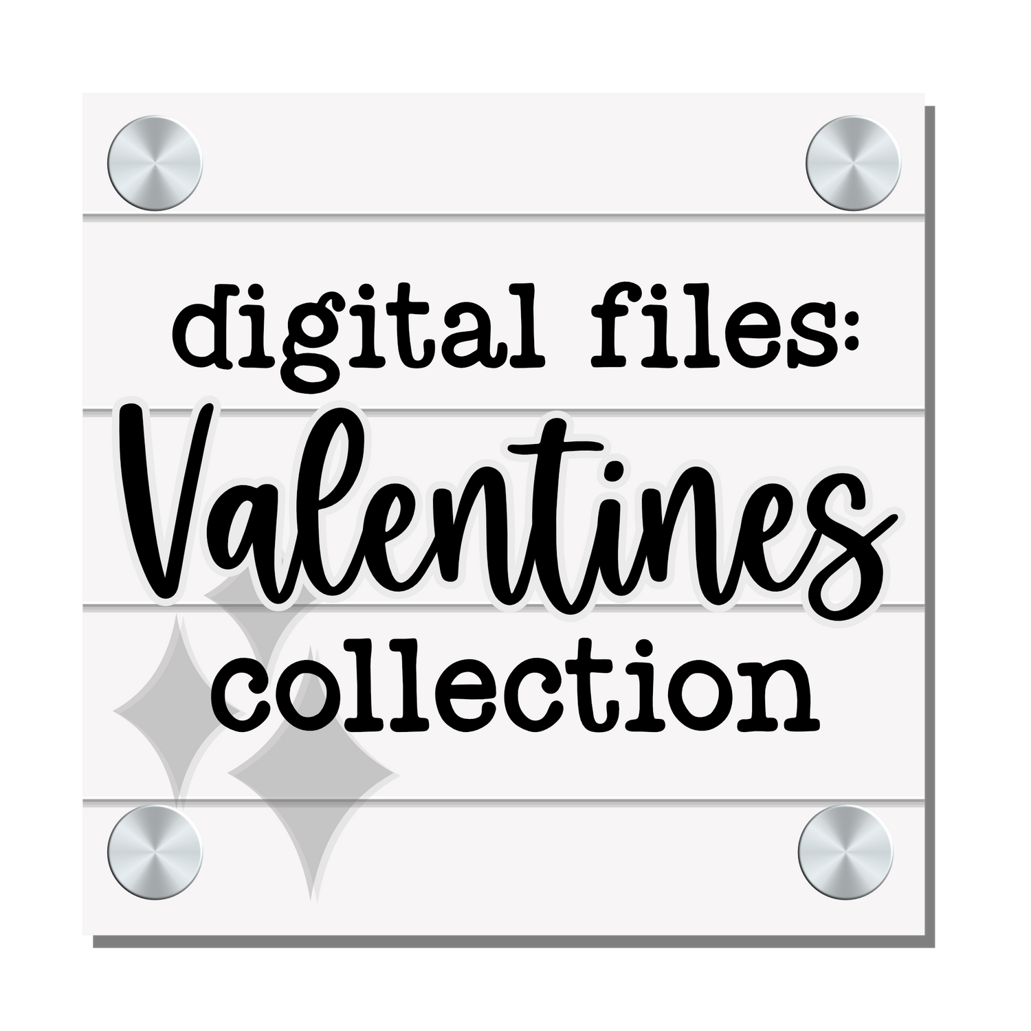 Clickable icon for a digital collection: digital files, Valentines collection