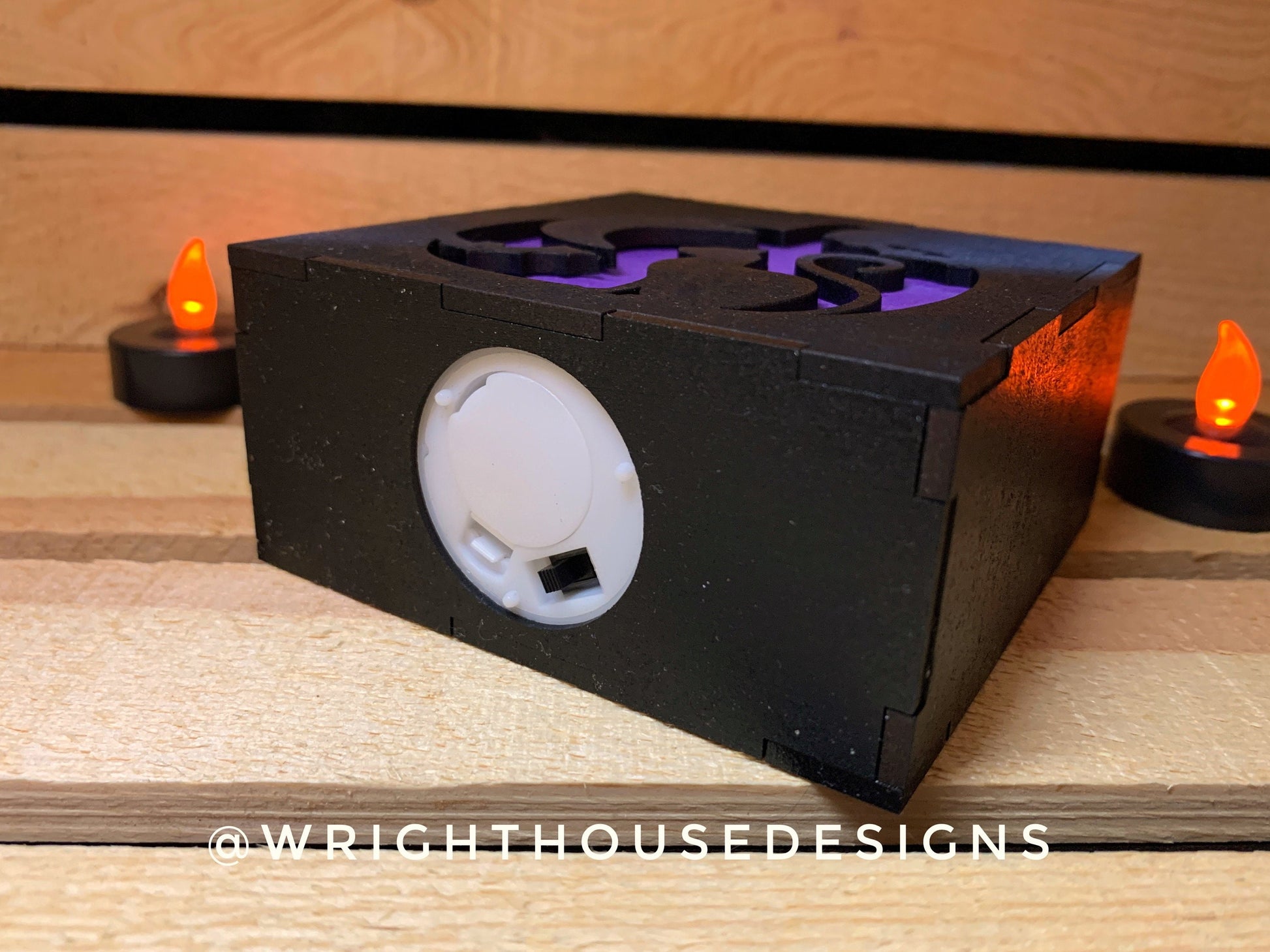 Halloween Illuminating Interlocking Shadow Boxes - Light Up Seasonal Home Decor - Quick Cut File For Glowforge Lasers - Digital SVG File