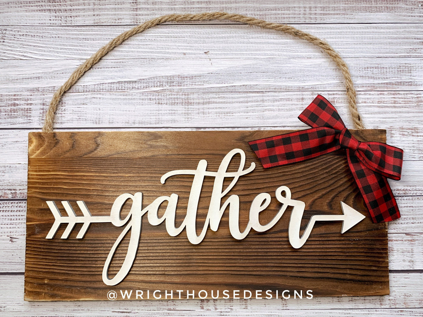 Gather, Together, Friends, Family Arrow - Place Settings - Welded Words - Files for Sign Making - SVG Cut File For Glowforge - Digital File