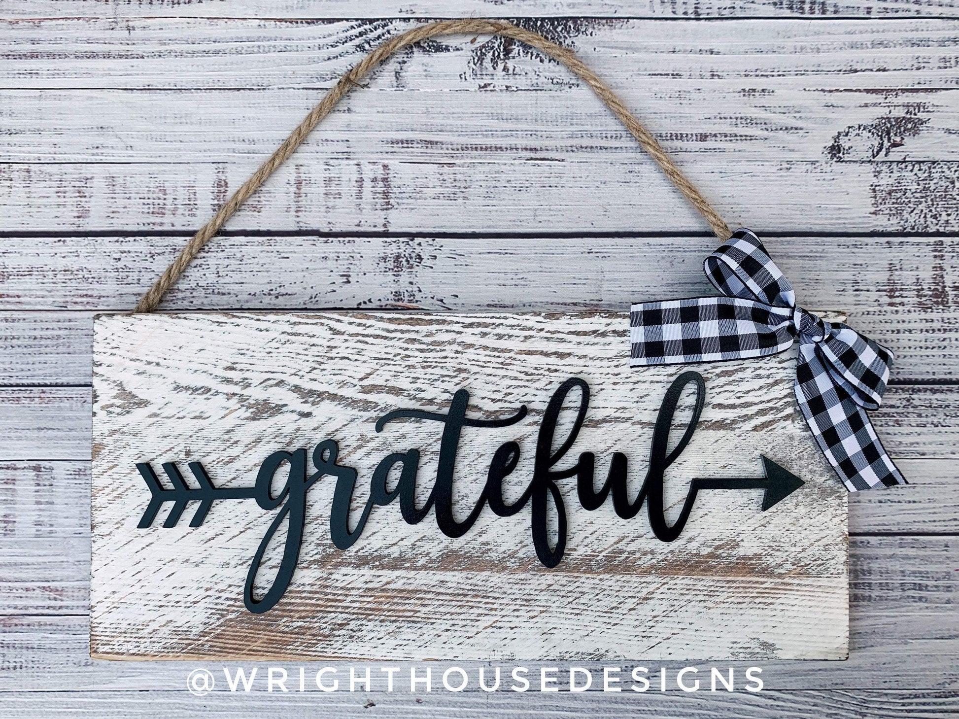 Thankful, Blessed, Grateful - Welded Arrow Words - Files for Sign Making - SVG Cut File For Glowforge - Digital File