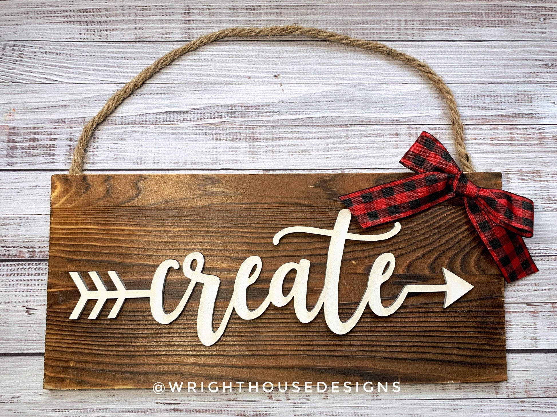 Dream, Make, Create - Welded Arrow Words - Files for Sign Making - SVG Cut File For Glowforge - Digital File