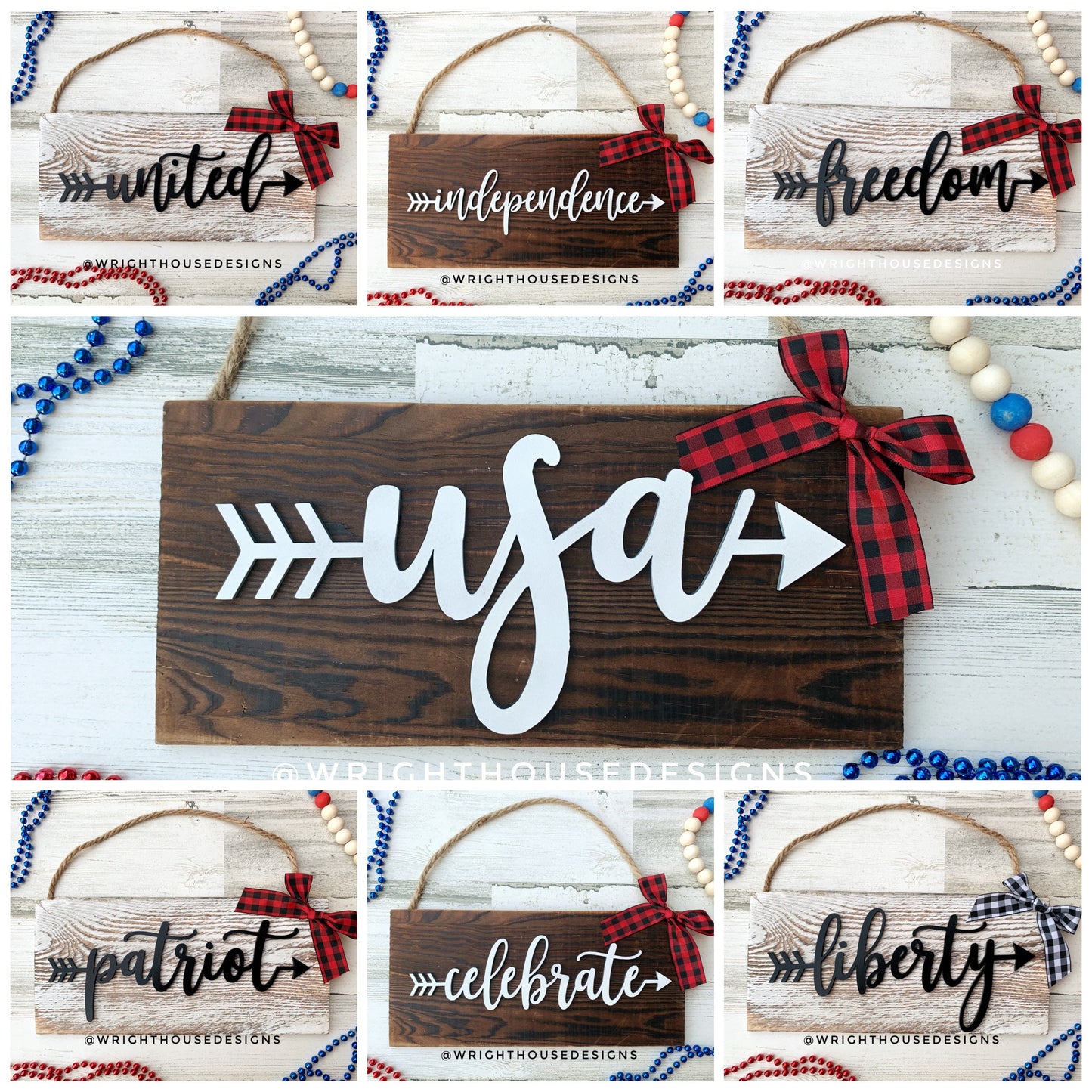 Independence Day Bundle- Freedom -United - Patriot - Welded Arrow Words - Files for Sign Making - SVG Cut File For Glowforge - Digital File