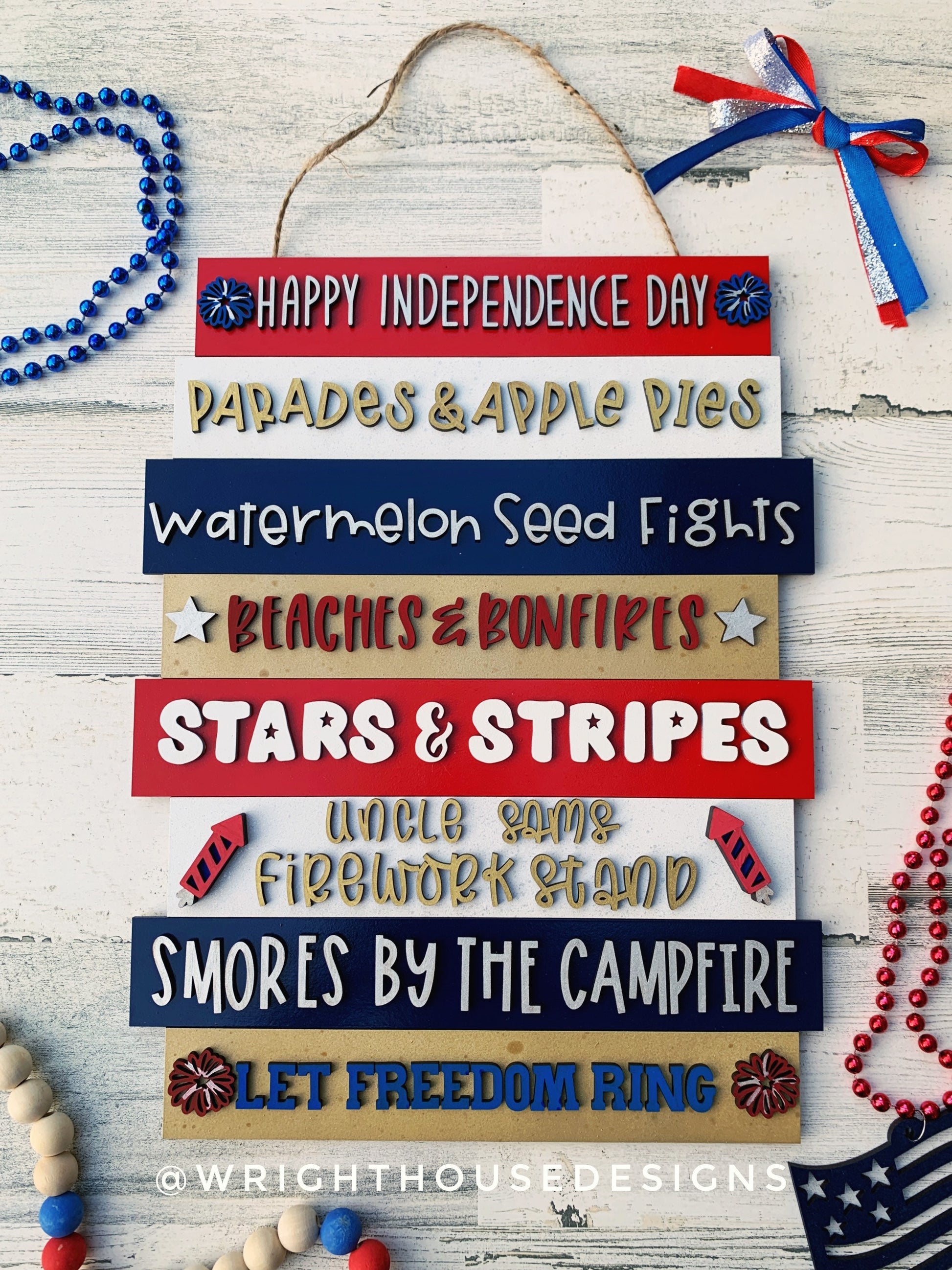 Hello Sweet Summer Bucket List Stacked Sign Bundle - Seasonal Wall Decor and DIY Kits - Cut File For Glowforge Lasers - Digital SVG File