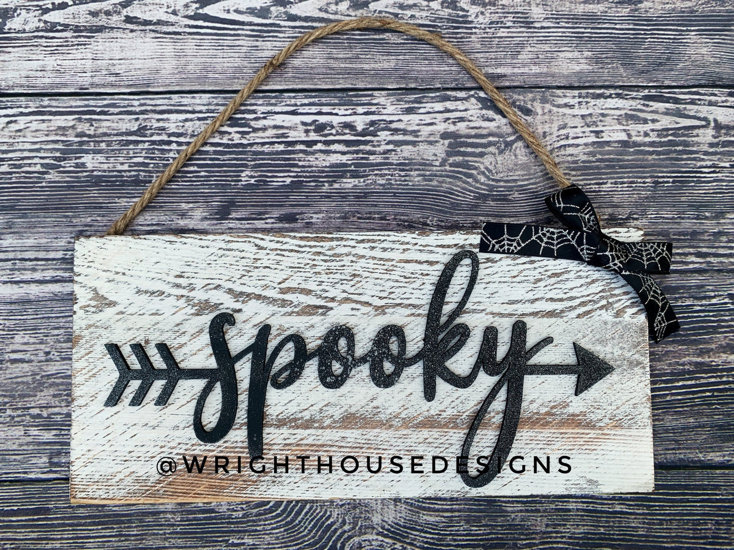 Beware, Spooky, Haunted, Frightful Arrows - Place Setting Words - Files for Sign Making - SVG Cut File For Glowforge - Digital File