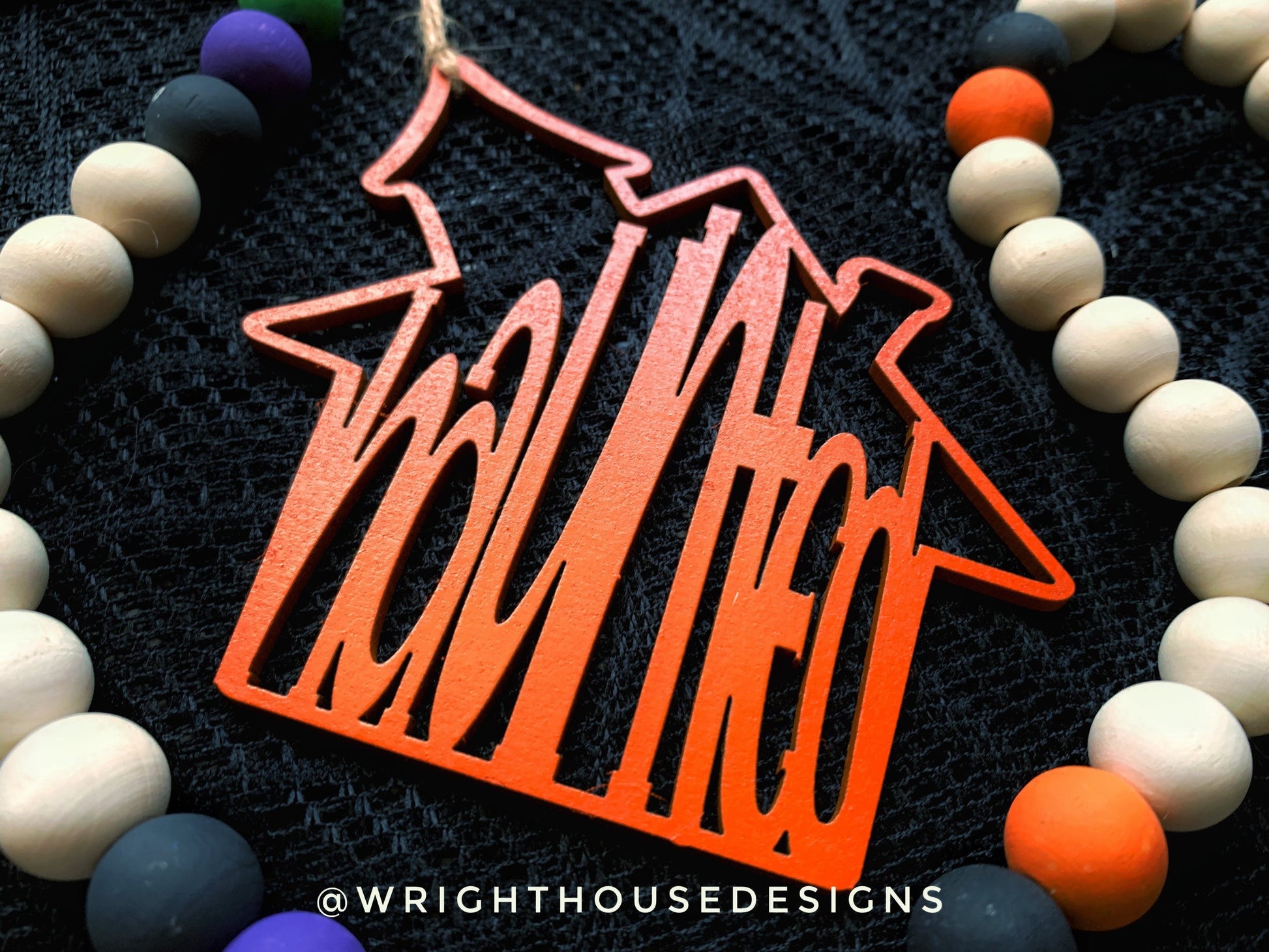 Welded Word Ornament Bundle for Halloween Trees - Seasonal Tiered Tray Decor and DIY Kits - Cut File For Glowforge Lasers - Digital SVG File