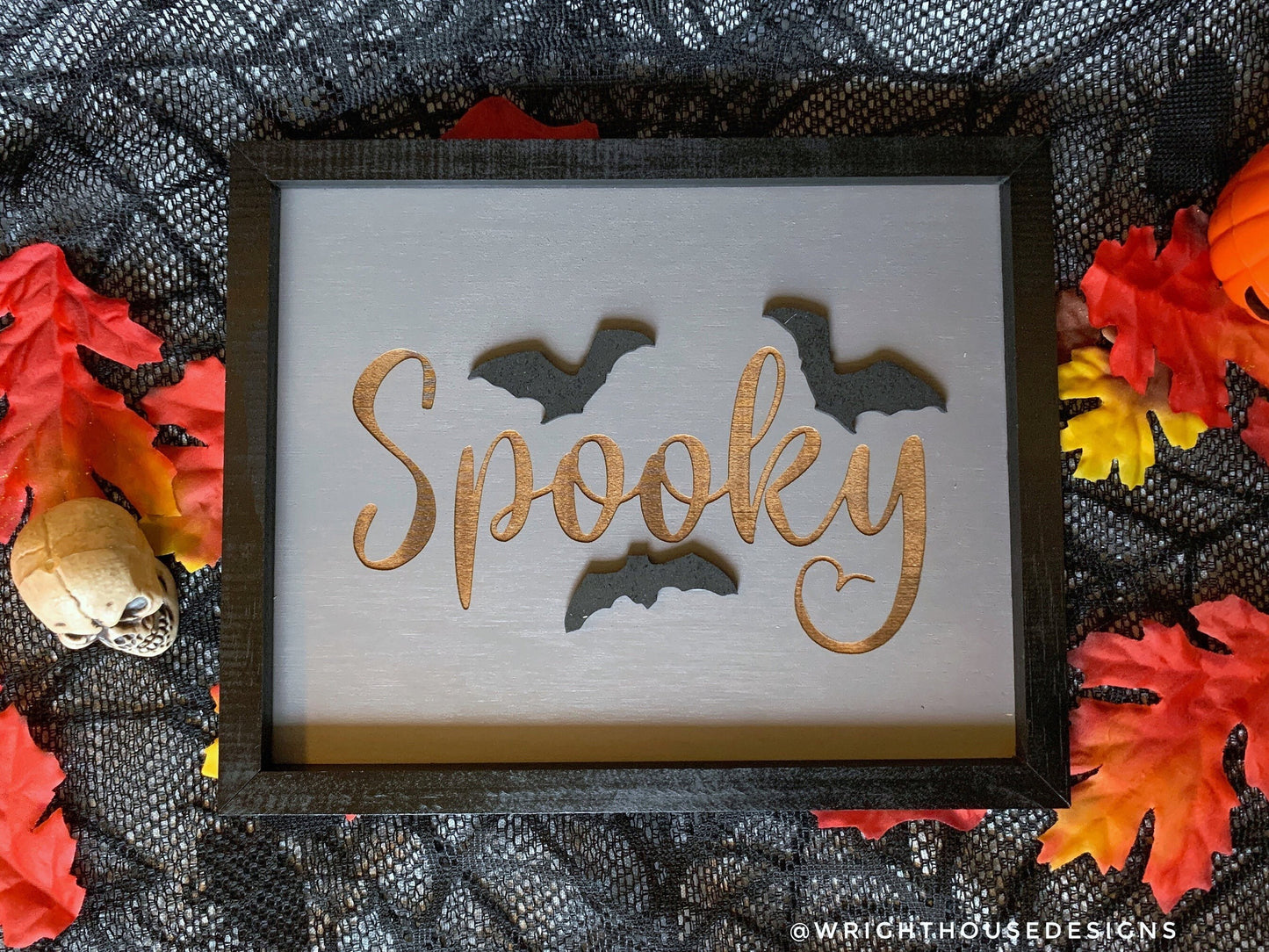 Spooky Bats - Halloween Seasonal Coffee Bar Sign - Witchy Wall Sign - Dark Academia - Cottagcore Home and Kitchen Decor - Gothic Wall Art