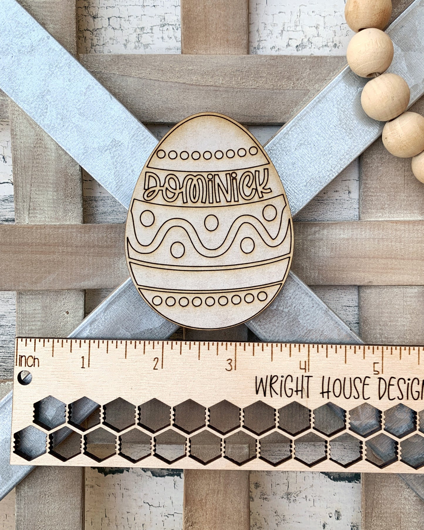 Easter Bunny Color Eggs and Personalizable Basket Tags - Tiered Tray Decor and DIY Kits - Cut File For Glowforge Lasers - Digital SVG File
