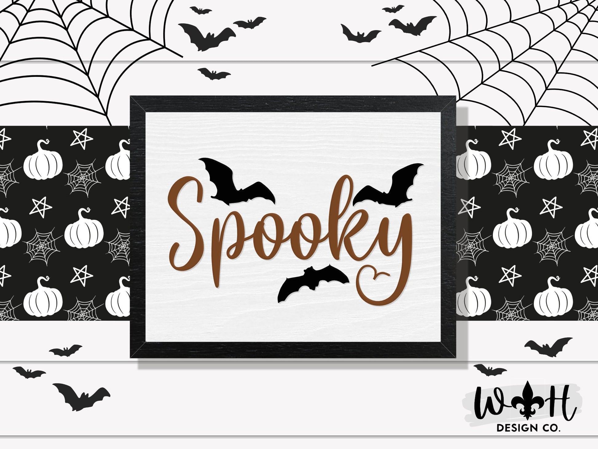 Spooky Bats - Halloween Seasonal Coffee Bar Sign - Witchy Wall Sign - Dark Academia - Cottagcore Home and Kitchen Decor - Gothic Wall Art