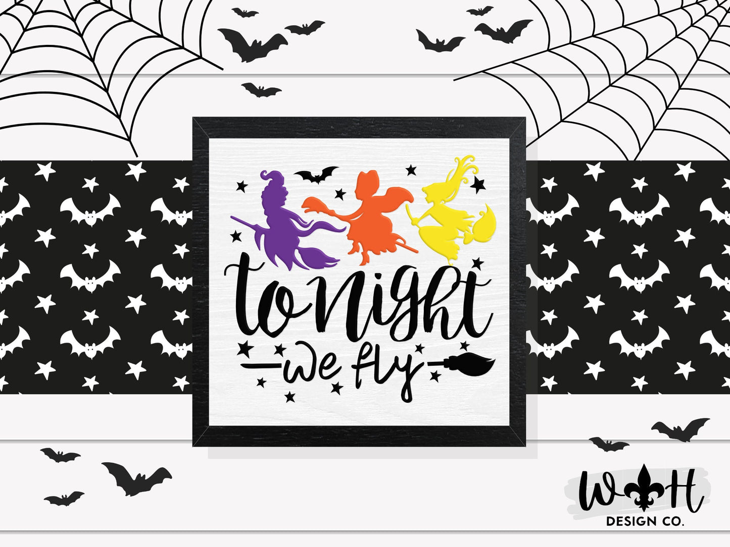 Tonight We Fly! - Halloween Coffee Bar Sign - Hocus Pocus Wall Art - Witchy Room Decor - Seasonal Dark Cottagecore Home and Kitchen Decor