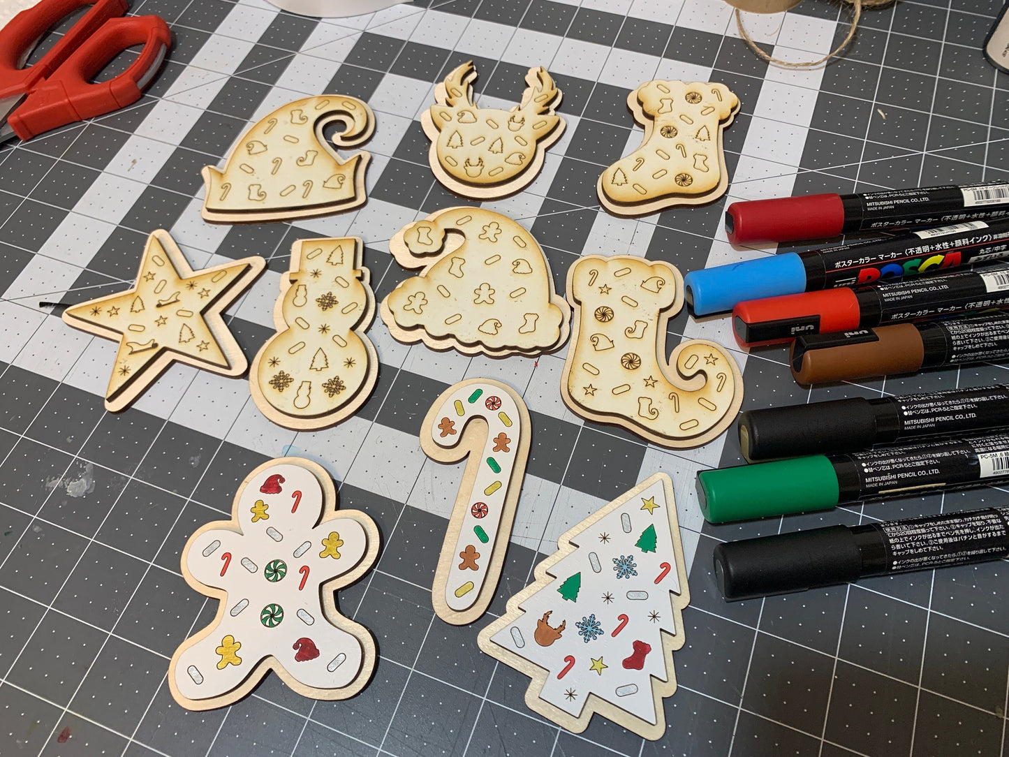 Christmas Frosted Sprinkle Cookies Bundle - Seasonal Tiered Tray Decor and DIY Kits - Cut File For Glowforge Lasers - Digital SVG File