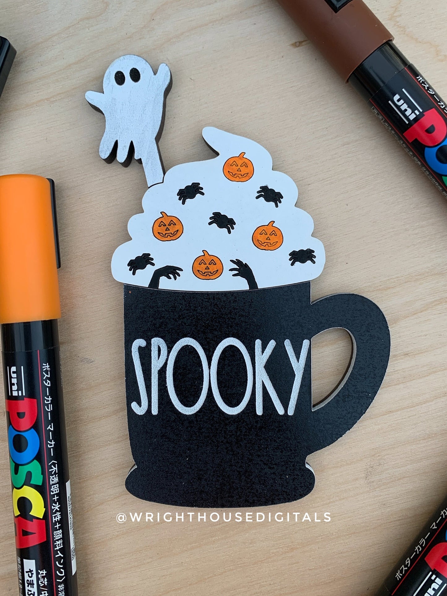Halloween Sprinkle Mugs Bundle - Seasonal Tiered Tray Decor and DIY Kits - Cut File For Glowforge Lasers - Digital SVG File