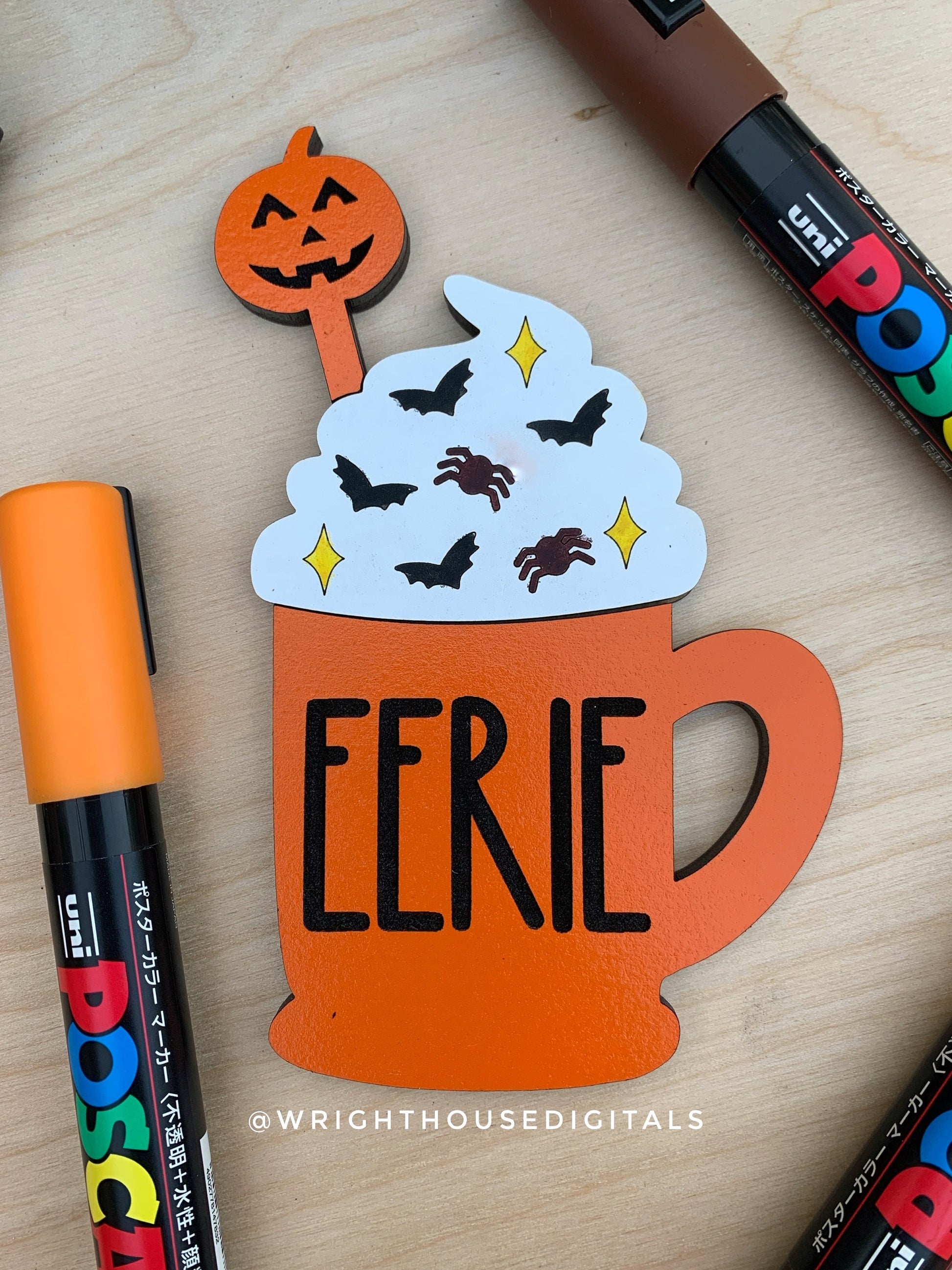 Halloween Sprinkle Mugs Bundle - Seasonal Tiered Tray Decor and DIY Kits - Cut File For Glowforge Lasers - Digital SVG File