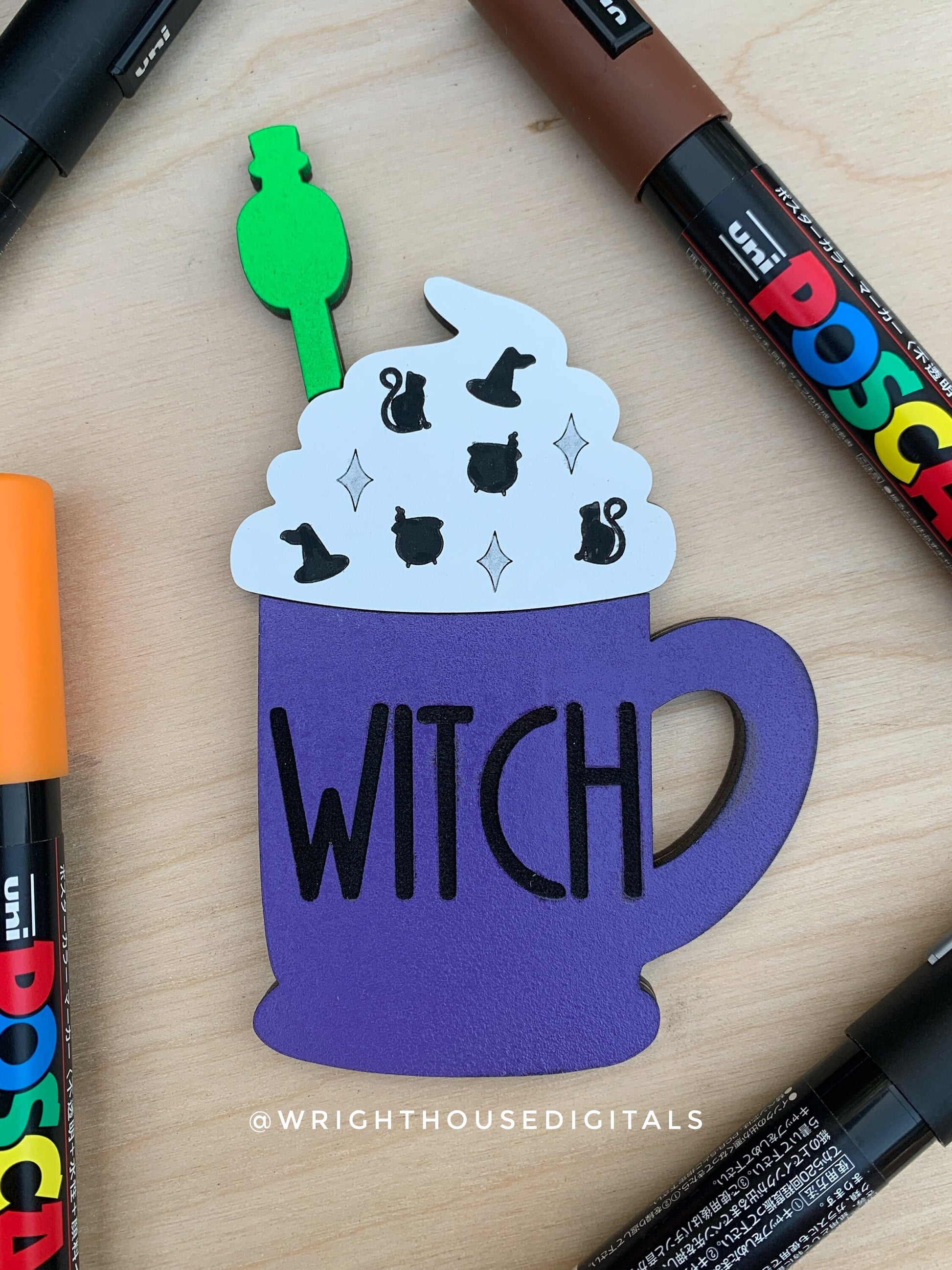 Halloween Sprinkle Mugs Bundle - Seasonal Tiered Tray Decor and DIY Kits - Cut File For Glowforge Lasers - Digital SVG File