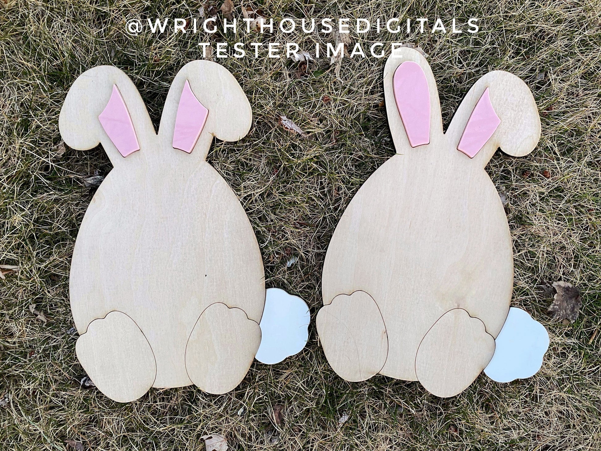 Easter Egg Bunny Sign For Nursery - Baby Announcement - First Easter - Customizable Quick Cut File For Glowforge Lasers - Digital SVG File