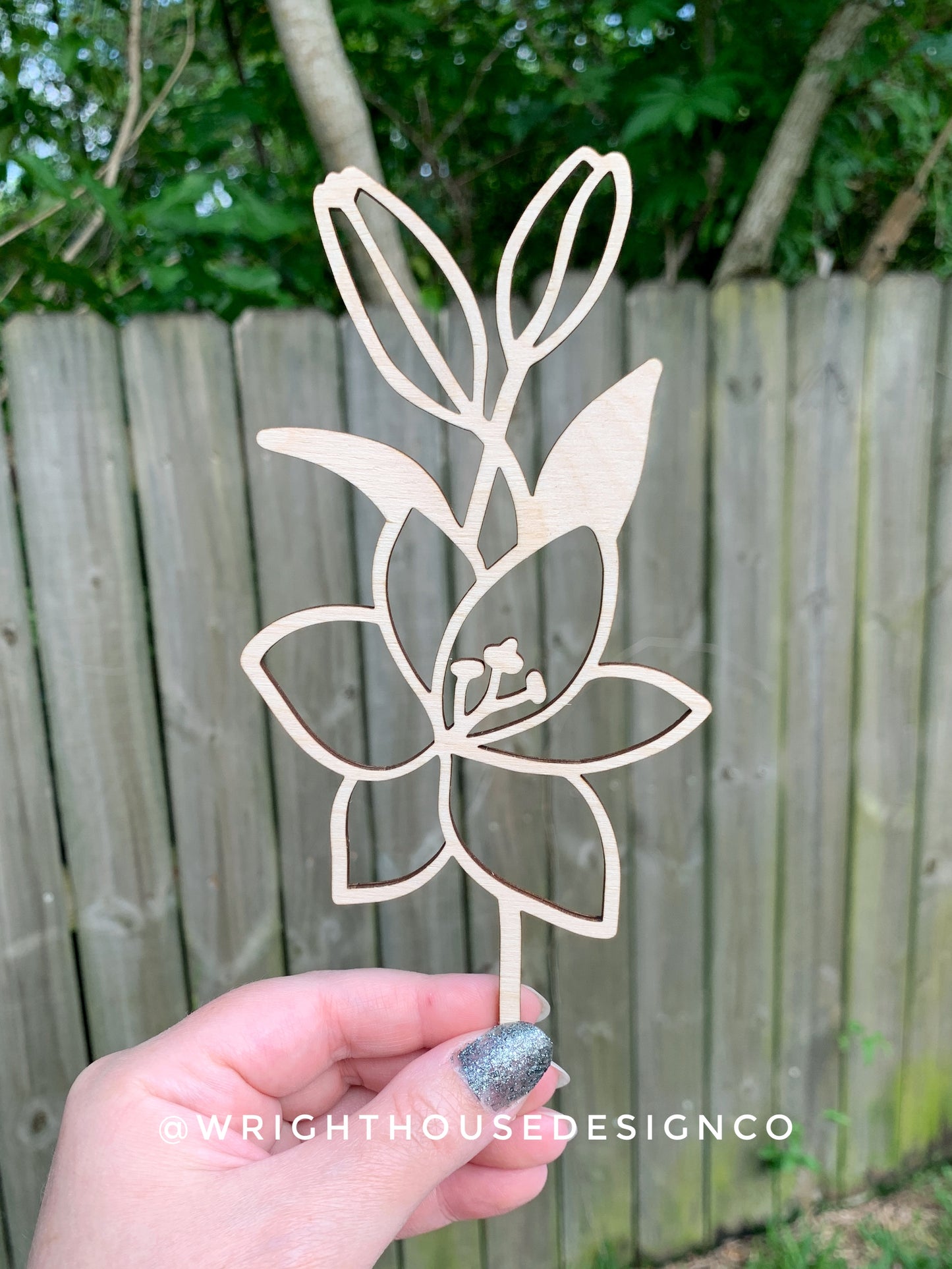 Laser Cut Wooden Flowers - Decorative Flowers For Mom - Build a Bouquet for Mother’s Day