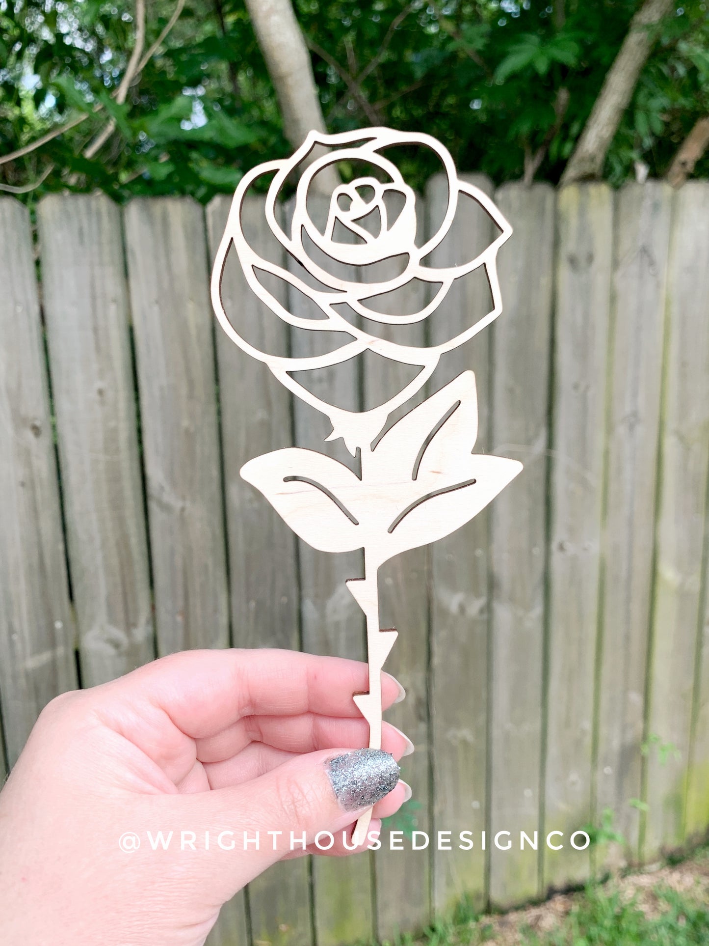 Laser Cut Wooden Flowers - Decorative Flowers For Mom - Build a Bouquet for Mother’s Day