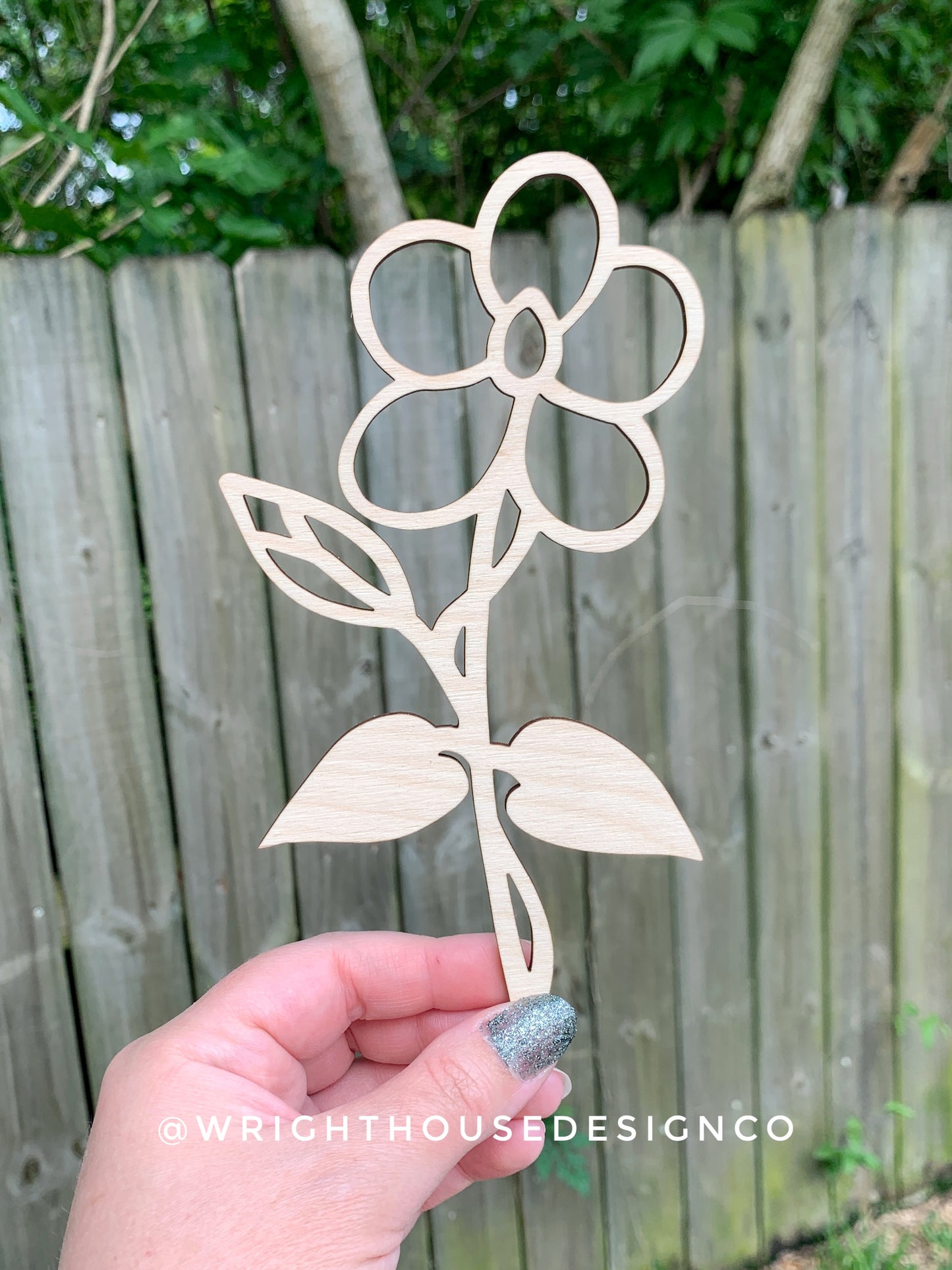 Laser Cut Wooden Flowers - Decorative Flowers For Mom - Build a Bouquet for Mother’s Day