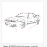 Load image into Gallery viewer, Nissan - Acrylic LED Base Light For Car Enthusiasts
