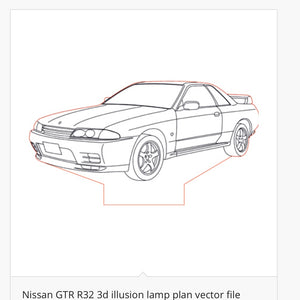 Nissan - Acrylic LED Base Light For Car Enthusiasts