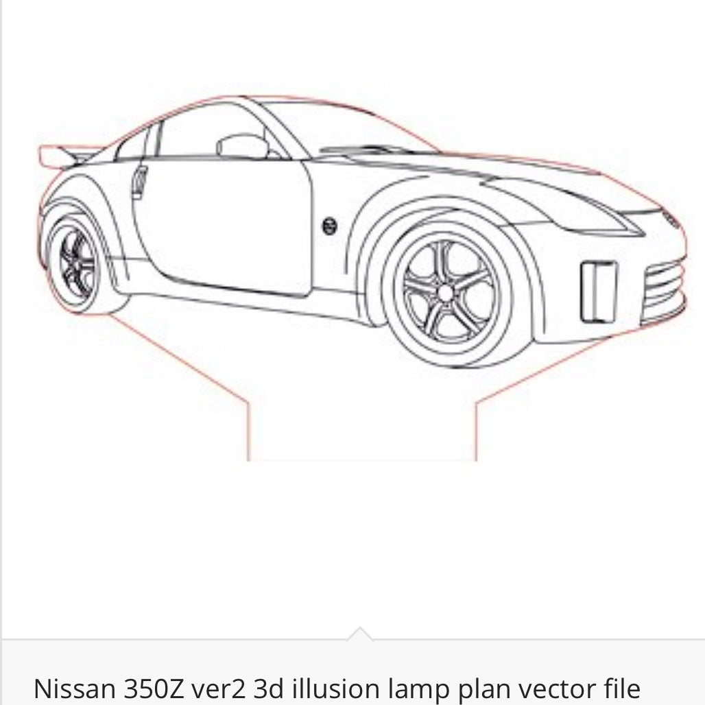 Nissan - Acrylic LED Base Light For Car Enthusiasts