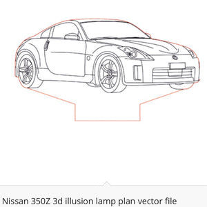 Nissan - Acrylic LED Base Light For Car Enthusiasts