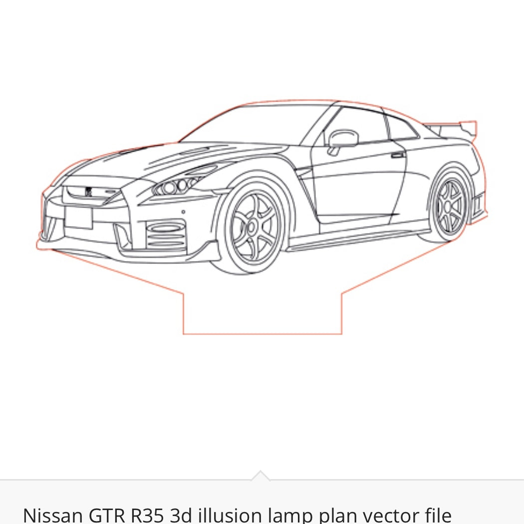 Nissan - Acrylic LED Base Light For Car Enthusiasts