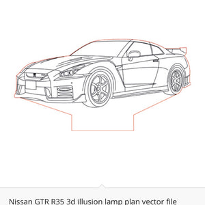 Nissan - Acrylic LED Base Light For Car Enthusiasts
