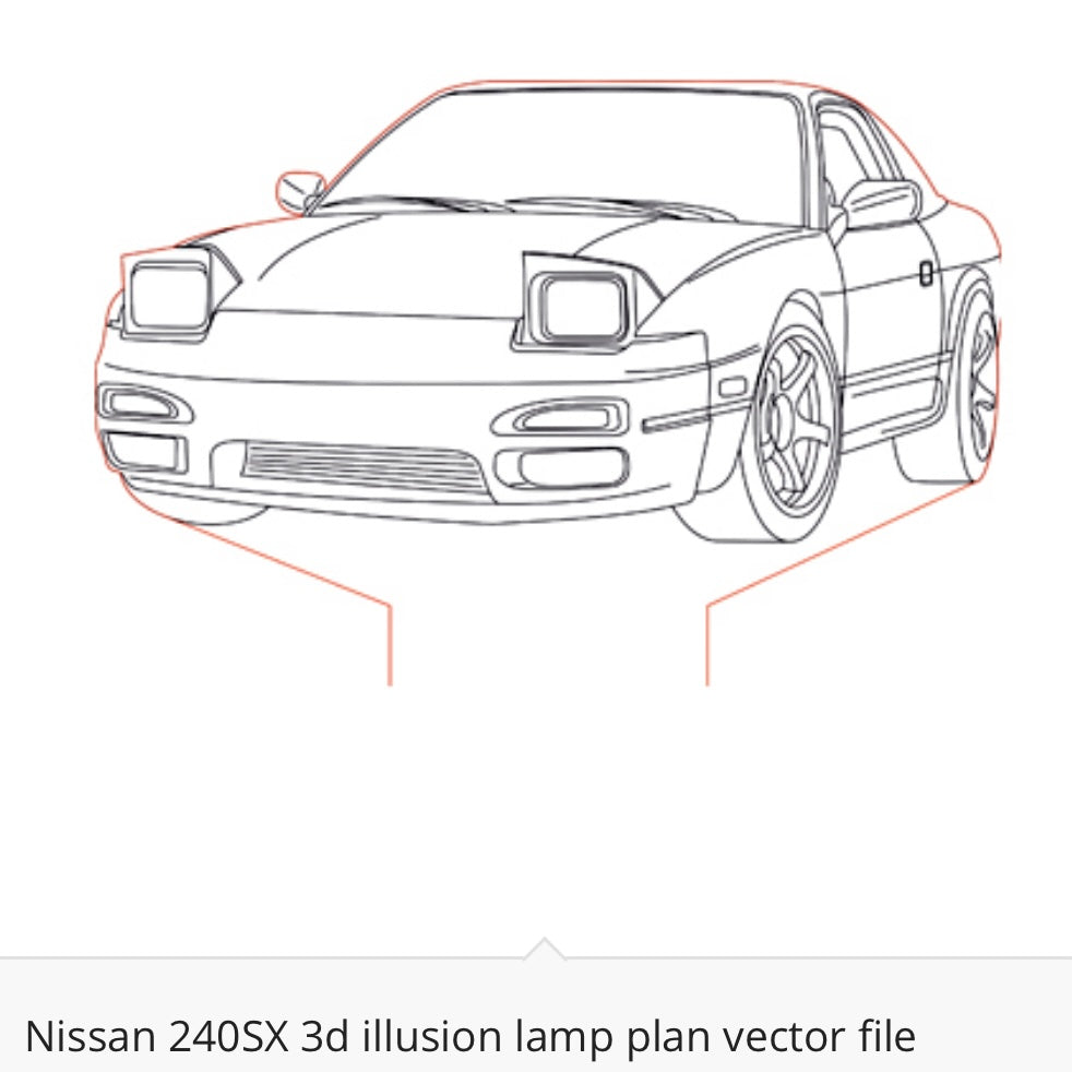 Nissan - Acrylic LED Base Light For Car Enthusiasts