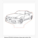 Load image into Gallery viewer, Nissan - Acrylic LED Base Light For Car Enthusiasts
