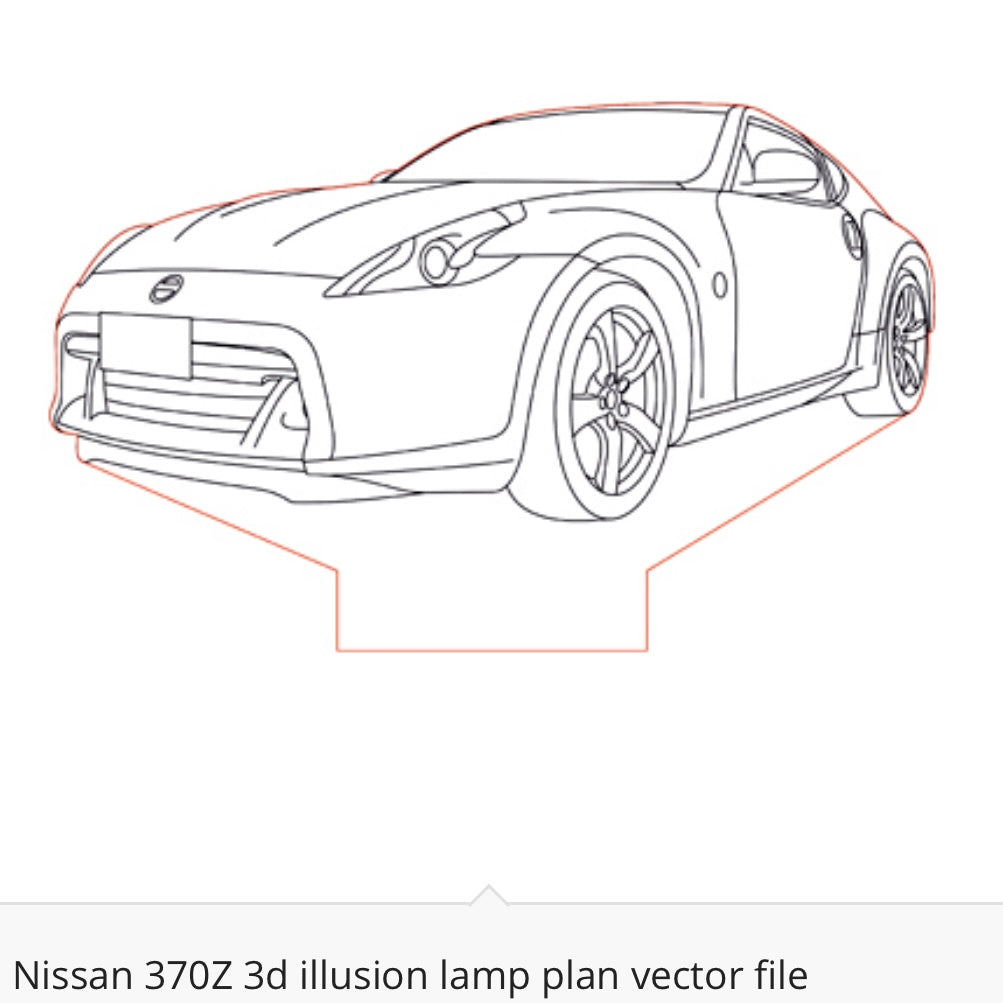 Nissan - Acrylic LED Base Light For Car Enthusiasts