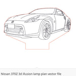 Load image into Gallery viewer, Nissan - Acrylic LED Base Light For Car Enthusiasts
