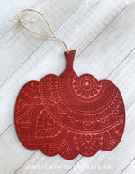 Load image into Gallery viewer, Wooden Arabesque Pumpkins - C02 Laser Engraved - Wall Ornament and Accents - Autumn Decor - Fall Decor - Halloween Decor - Pumpkin Season - Wright House Designs

