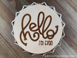 Load image into Gallery viewer, Personalized Newborn Name Announcement - Baby Birth Stats - Nursery Wooden Round - Baby Milestone Keepsake
