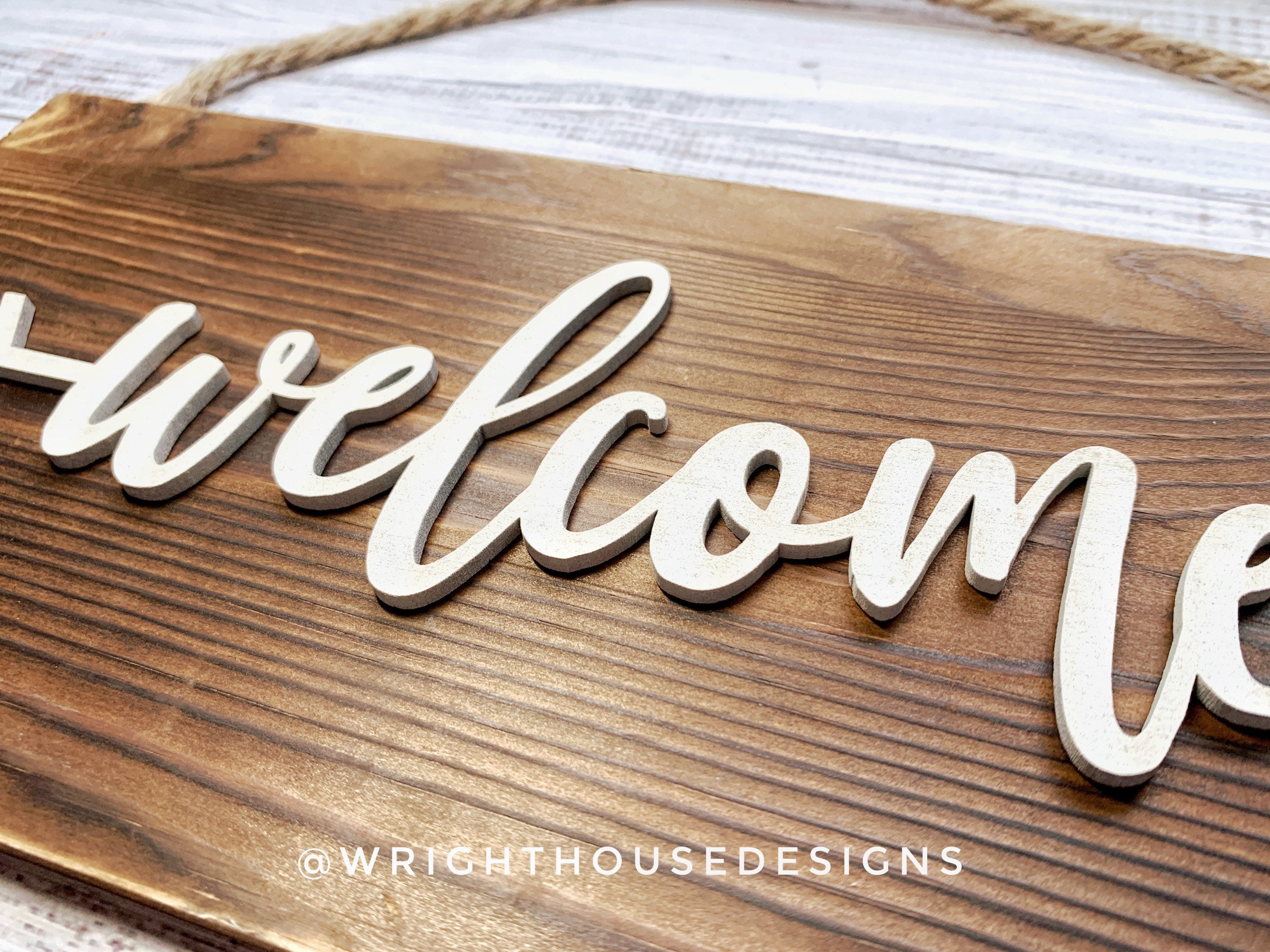 Welcome Arrow Word Art - Rustic Farmhouse - Reclaimed Pallet Plank Board Sign - Wooden Wall Art - Bookshelf Decor and She Shed Signs