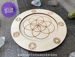 Load image into Gallery viewer, Geometric Wooden Trinket Trays - Engraved Coffee Coasters - Decorative Desk and Night Stand Organizer
