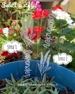 Herb Garden Plant Stakes - Spring Seed Cultivation Organization - Weatherproof Acrylic Garden Markers - Seasonal Gift For Crazy Plant Ladies