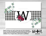 Load image into Gallery viewer, Rose and Carnation Personalized Monogram Family Name - Laser Cut Wood Shiplap Round Sign - Rustic Farmhouse - Southern Style Bookshelf Decor
