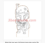 Load image into Gallery viewer, Star Wars Characters - Acrylic LED Base Light For Movie Enthusiasts
