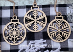Load image into Gallery viewer, Wooden Snowflake - Christmas Tree Ornaments - Winter Decorations
